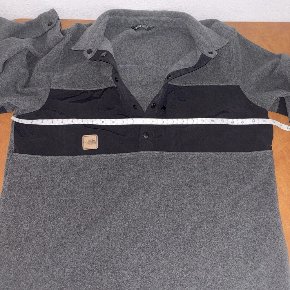 The North Face Davenport Pullover Jacket Asphalt Grey Heather & Black Size: XXL